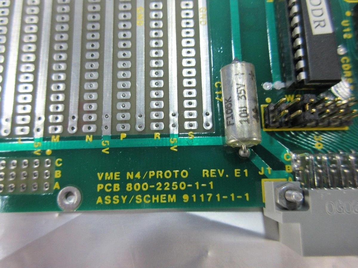 Used Amray 91171-1-1 VME N4/Proto PCB 800-2250-1-1 Rev. E1 Used Working