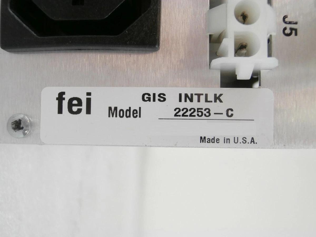Used FEI Company 22253-C Gas Injection Interlock Module GIS INTLK Working Surplus