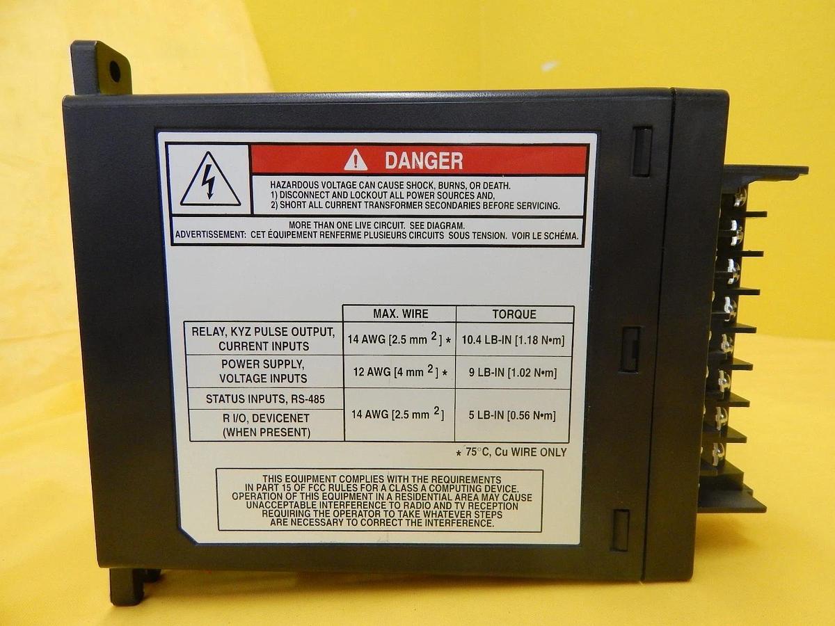 Used AB Allen-Bradley 1404-M405A-DNT Powermonitor 3000 Set 1404-DM Working Surplus