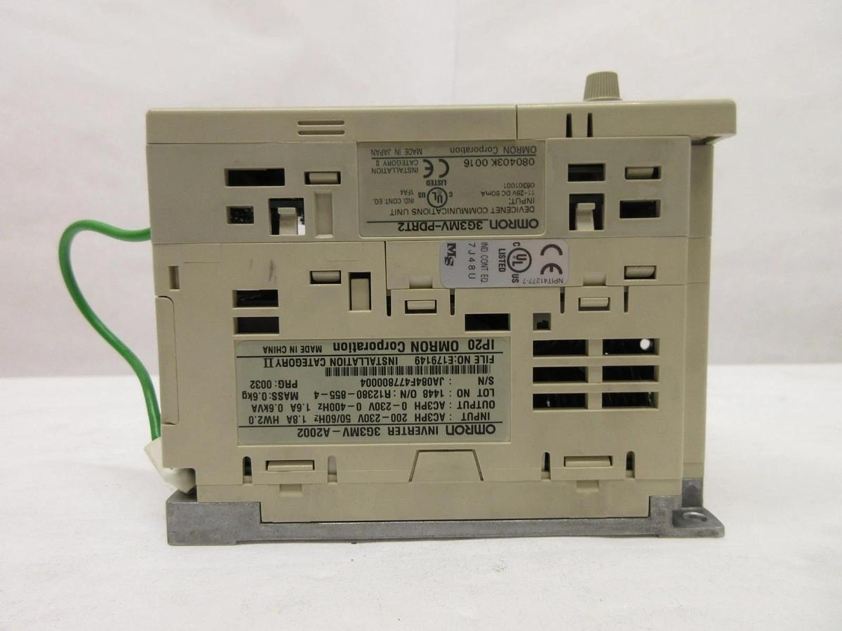 Used Omron 3G3MV-A2002 Inverter Drive SYSDRIVE 3G3MV 3G3MV-PDRT2 Used Working