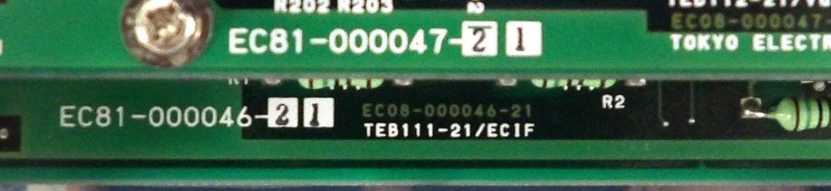 Used TEL Tokyo Electron EC80-000173-21 Interface PCB Card TEB111 FPD4 Working Surplus
