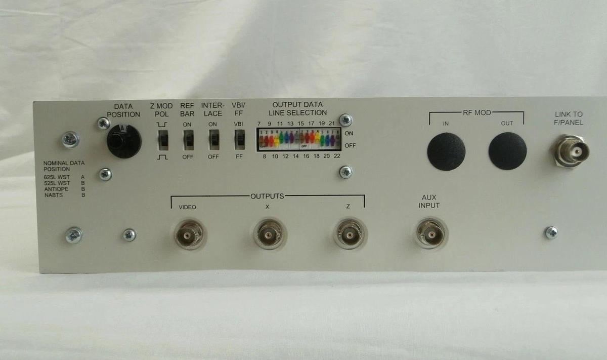 Used SysMedia 1033 Teletext Calibrated Distortion Unit Used Working