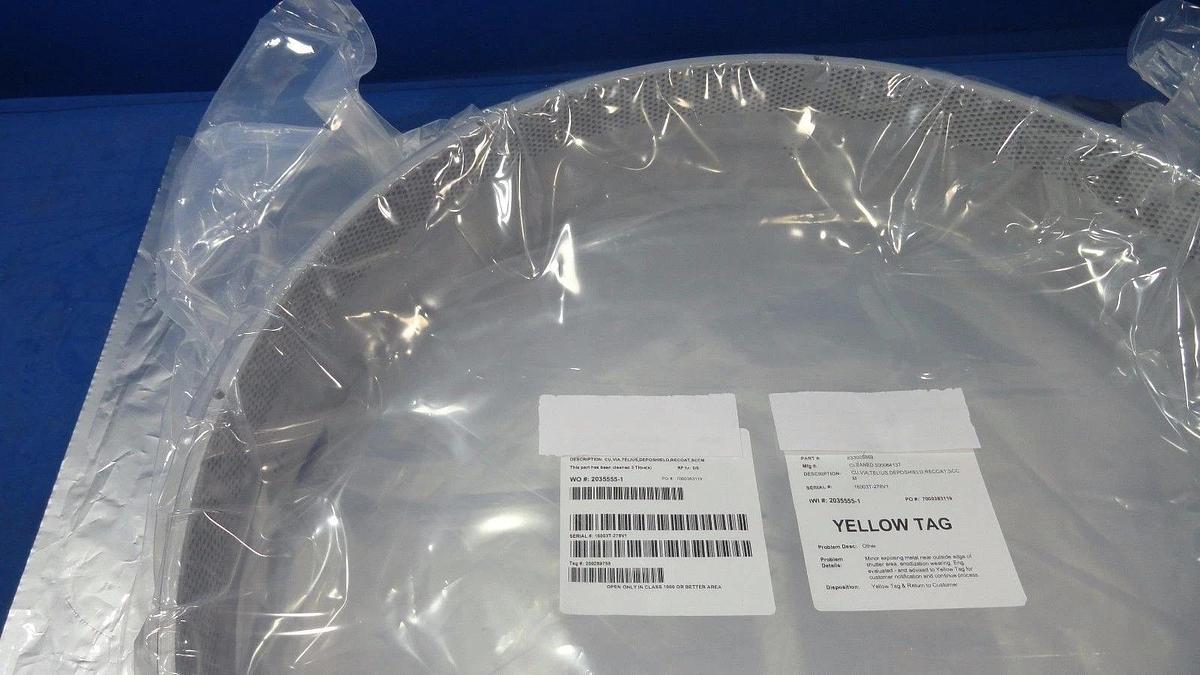 Used TEL Tokyo Electron D3.0 P35.6 W-LB N Shield Depo Some Wear Cleaned Used
