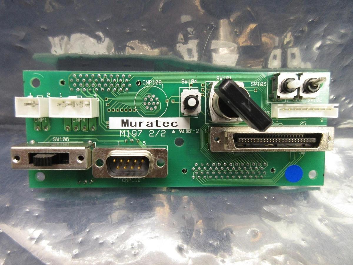 Used Muratec HASSYC810301 Operator Interface PCB with Key M197 2/2 Used Working
