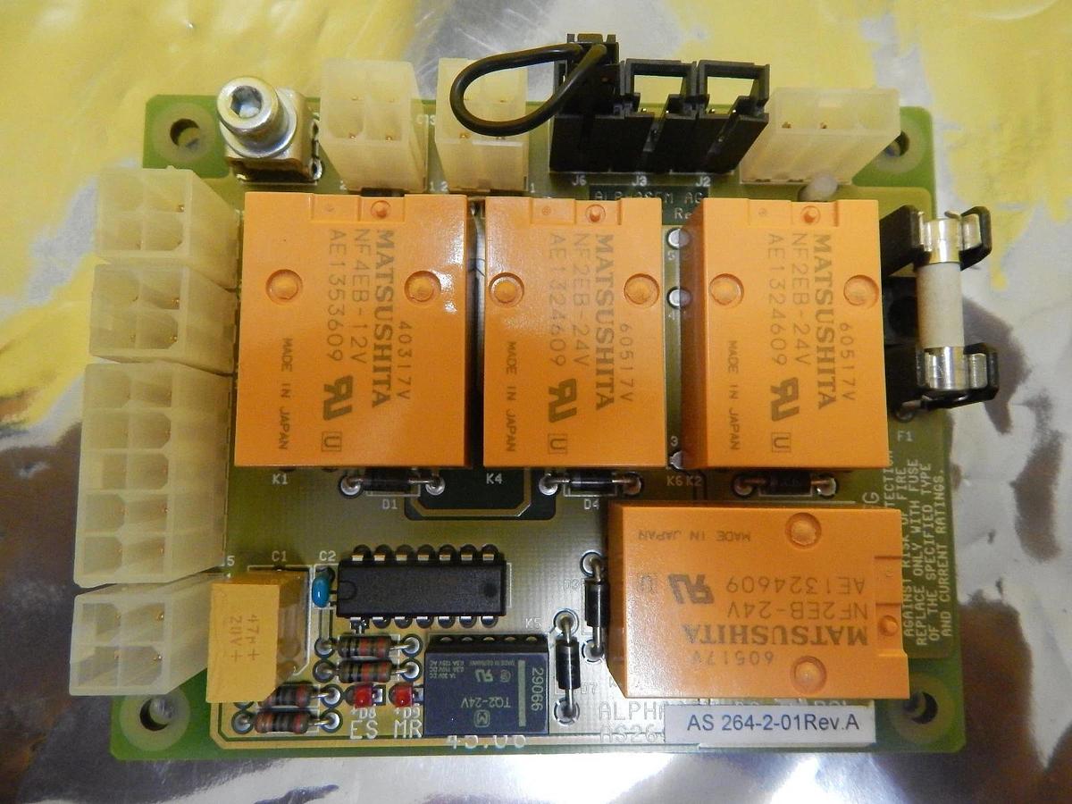 Used Alphasem AG AS264-2-01 Relay Board PCB AS264-2 Used Working