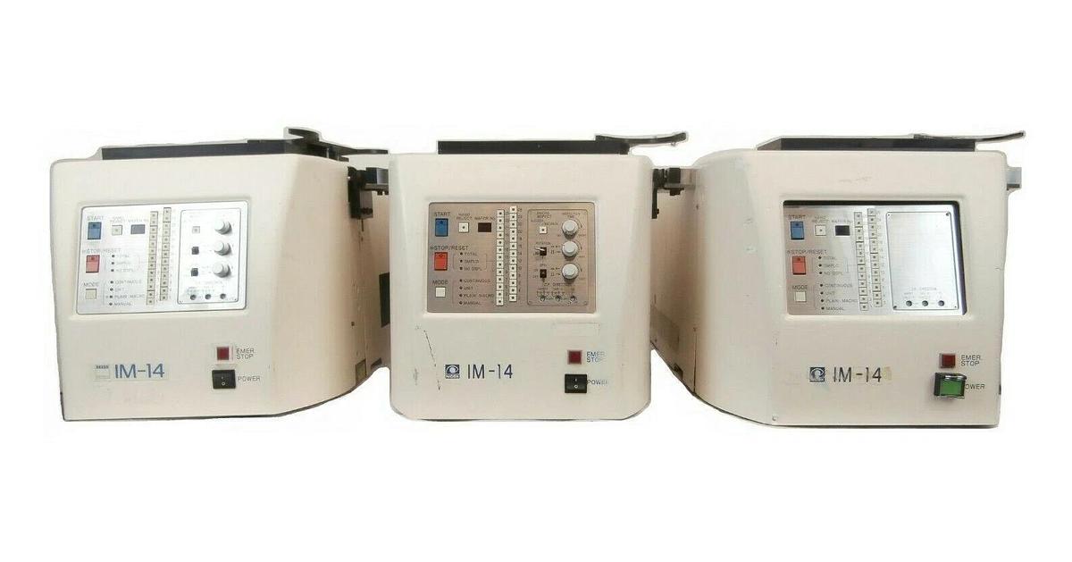 Used Nidek IM-14 200mm Wafer Autoloader Reseller Lot of 3 Incomplete Untested As-Is