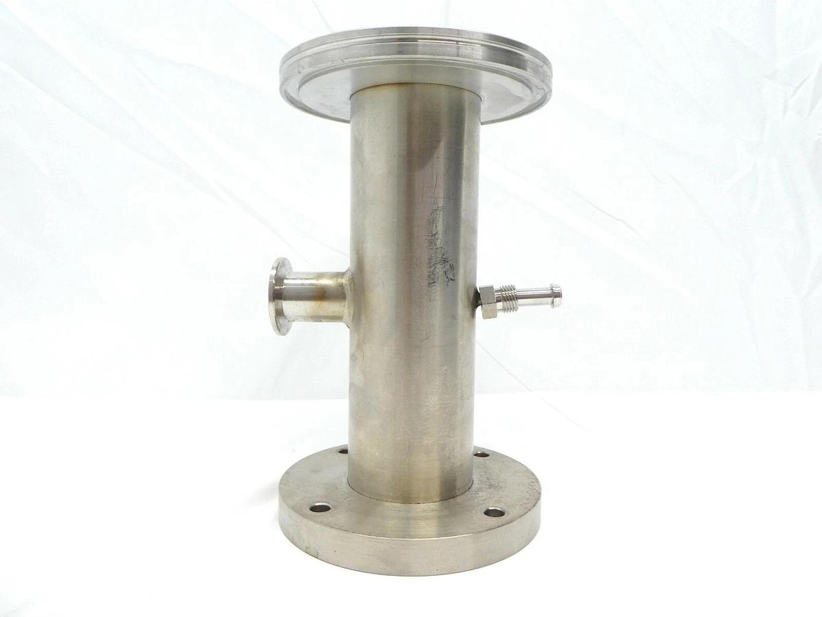 Used Edwards High Vacuum Adapter Tee ISO63 ISO-F to ISO100 ISO-K NW25 4VCR Used