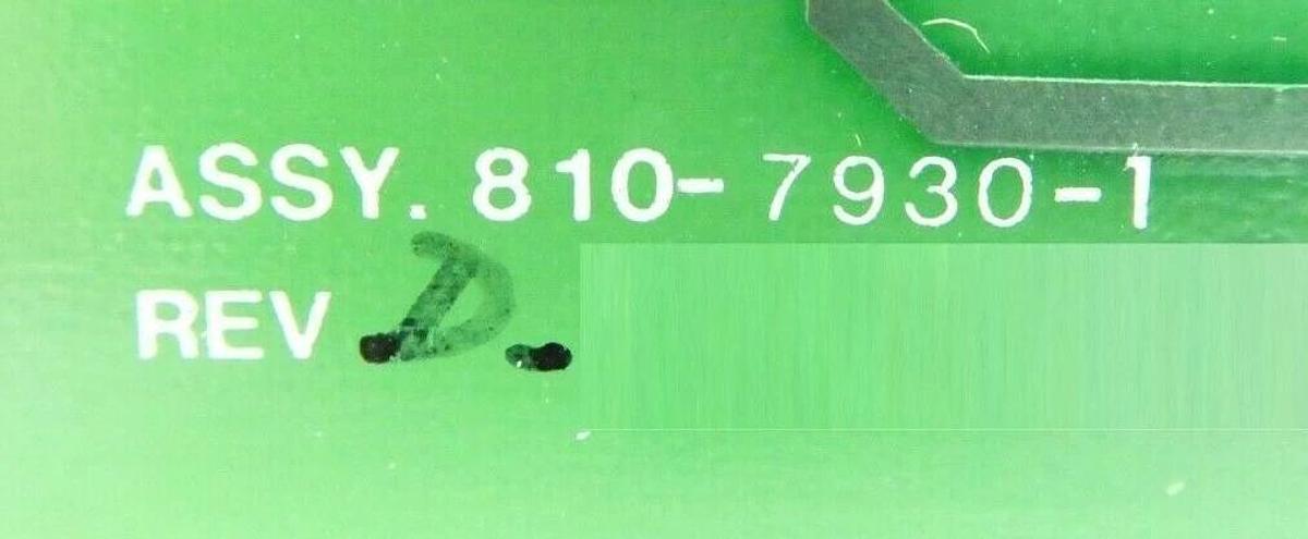 Used Lam Research 810-007930-001 Combination Board PCB 810-7930-1 Rev. D Working