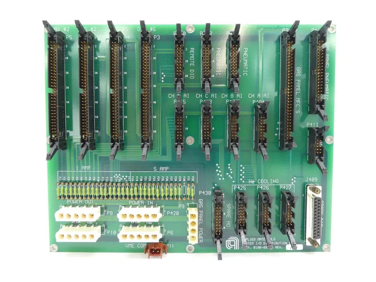Used AMAT Applied Materials 0100-09246 System I/O Distribution Board PCB Working