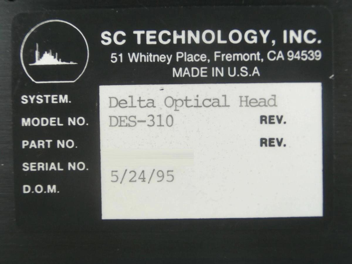 Used SC Technology DES-310 Delta Optical Head Endpoint Detection Working Spare
