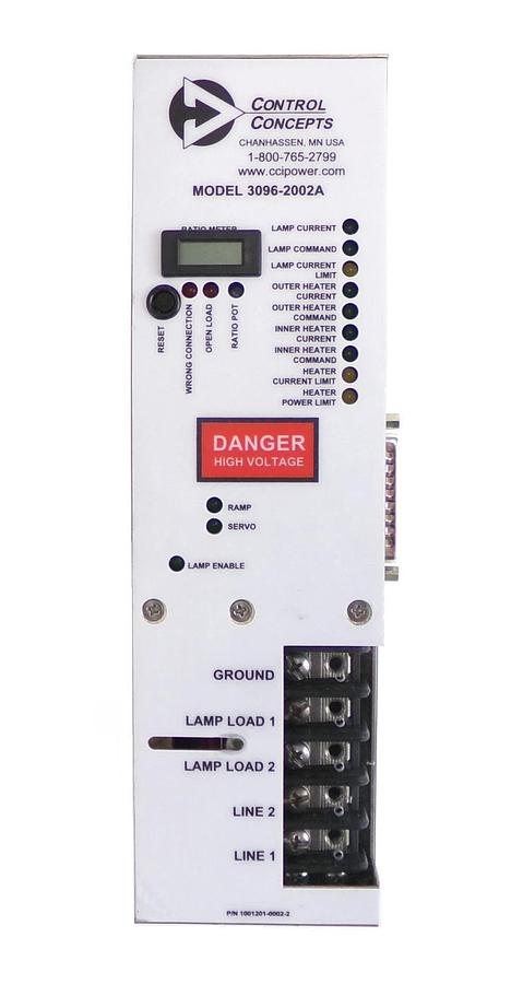 Used Control Concepts 3096-2002A SCR Power Controller AMAT 0190-43083 Working
