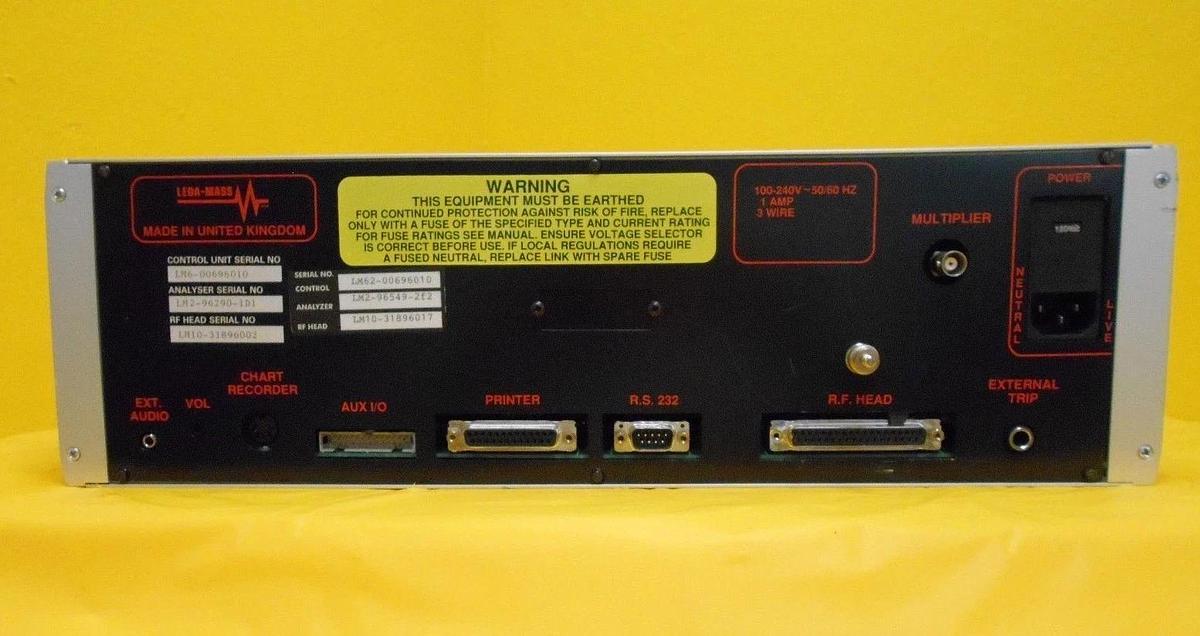 Used Leda-Mass Spectra Vacscan 100 DUAL X100 Residual Gas Analyzer RGA LM6 LM62 Used