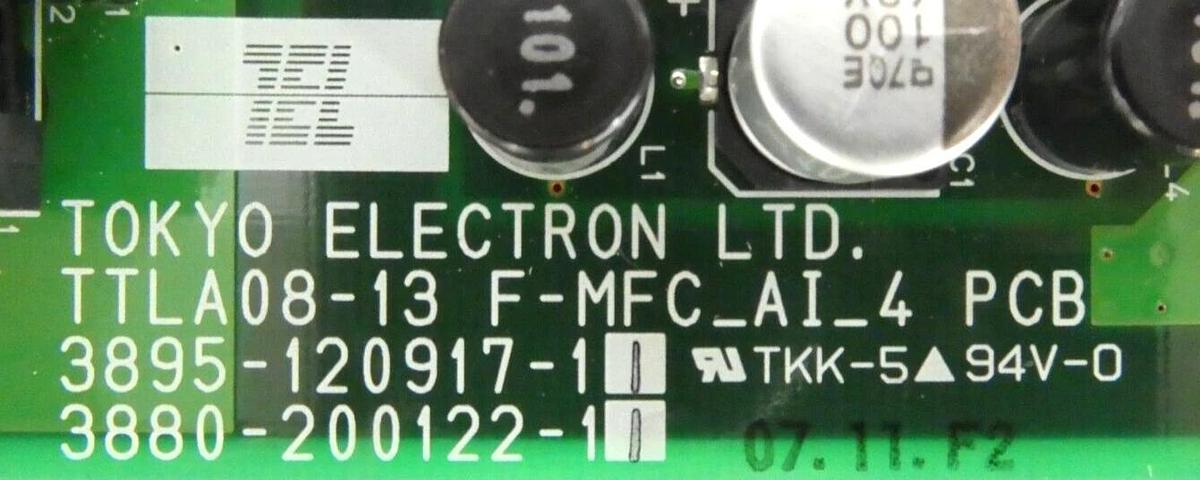 Used TEL Tokyo Electron TTLA08-13 F-MFC_AI_4 PCB Board 3895-120917-11 Working Surplus