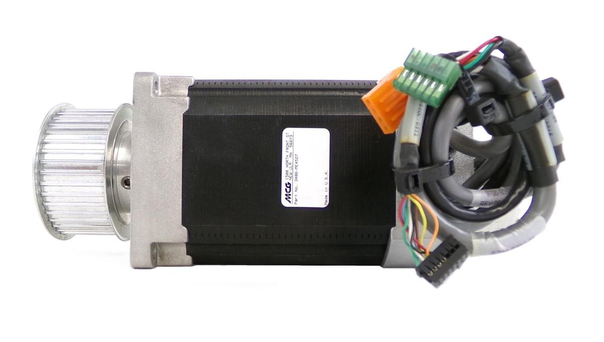 Used MCG 3846-ME4527 AC Servo Motor w/Gearhead Working
