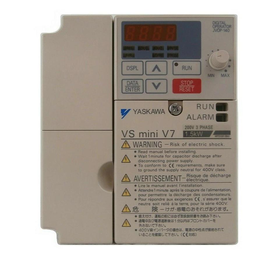 Used Yaskawa Electric CIMR-V7AA21P5 Inverter Drive VS Mini V7 Nikon NSR System Spare