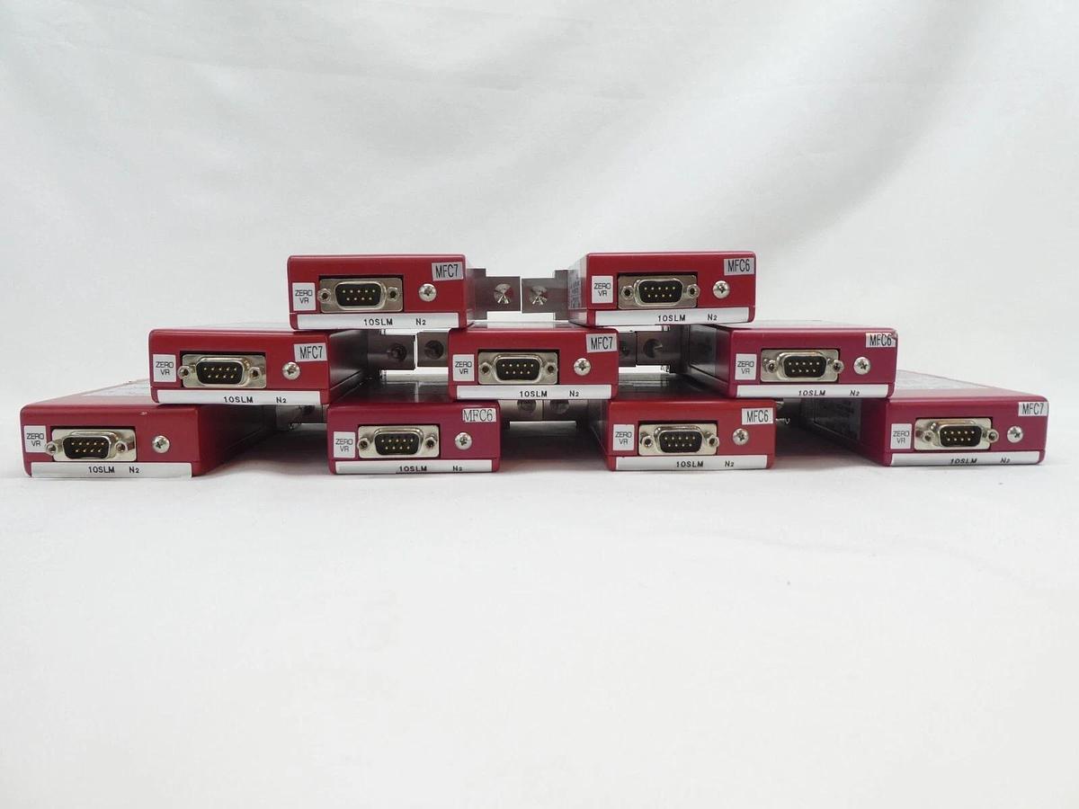 Used STEC SEC-7340M Mass Flow Controller MFC 10 SLM N2 Reseller Lot of 9 Working