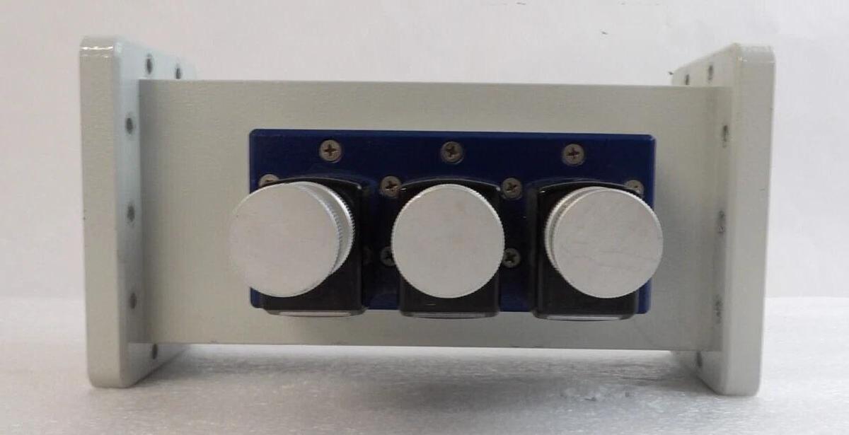 Used Muegge MW2010A-260EF Microwave Waveguide Precision Manual 3-Stub Tuner Working