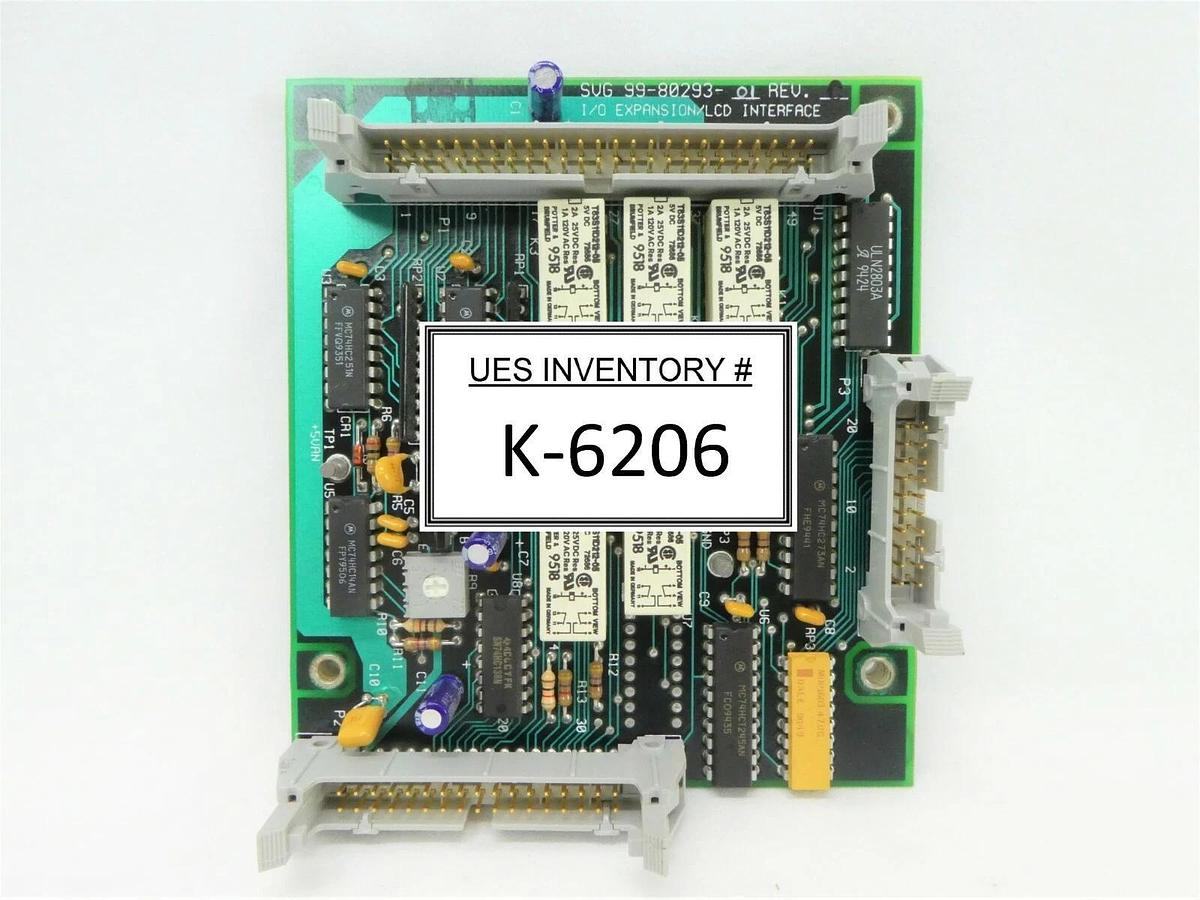 Used SVG Silicon Valley Group 99-80293-01 I/O Expansion/LCD Interface PCB Rev C Spare