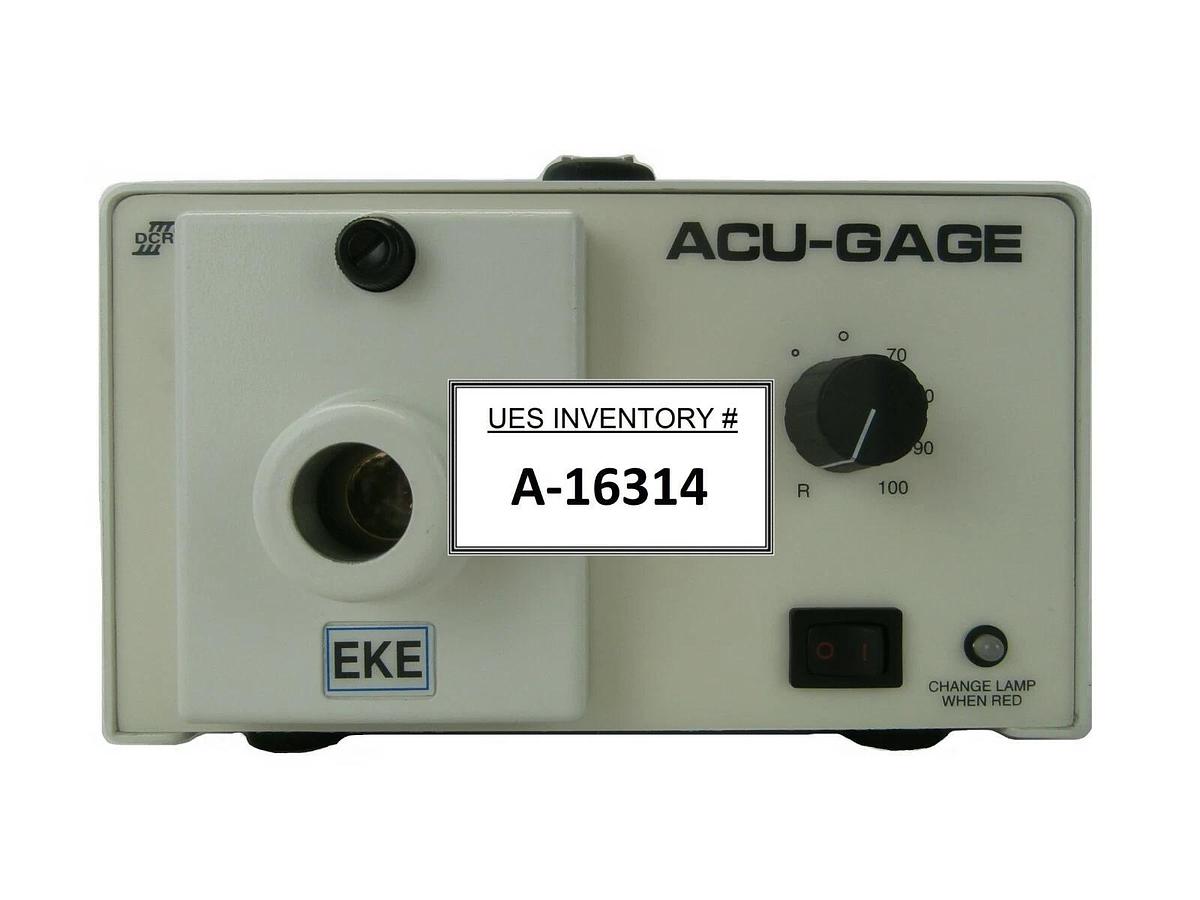 Used Schott 20800-118 Fiber Optic Light Source DCRIII Acu-Gage EKE Tested Working