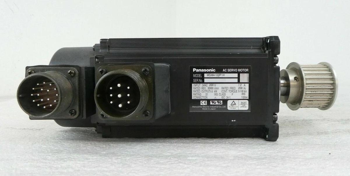 Used Panasonic MSMA102P1H AC Servo Motor TEL Tokyo Electron Lithius Working Surplus