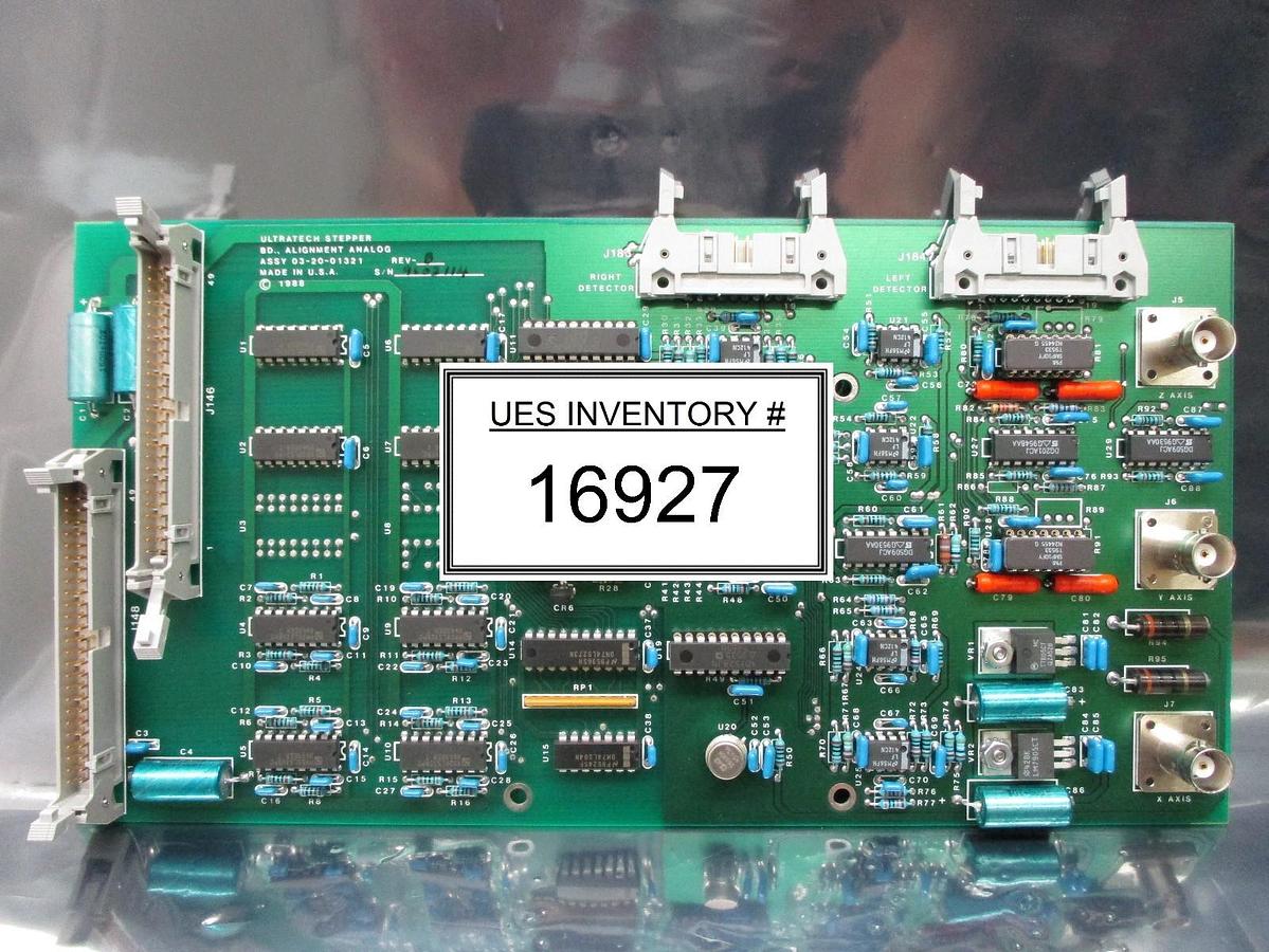 Used Ultratech Stepper 03-20-01321 Analog Alignment Board PCB Rev. B 4700 Titan Used