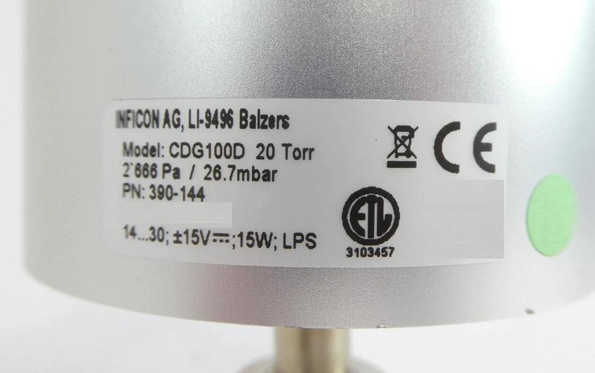 Used Inficon 390-144 Baratron Transducer CDG100D Reseller Lot of 8 Working Surplus