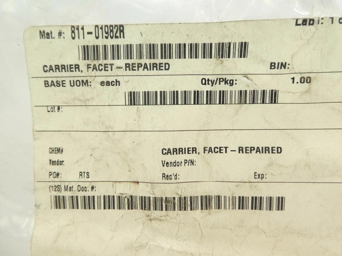 Refurbished AMAT Applied Materials Facet Carrier Micron 811-01982R OEM Refurbished