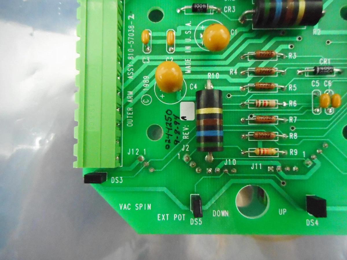 Used Lam Research 810-057038-002 Outer Arm PCB 810-057038-2 Lot of 2 Untested AS-IS