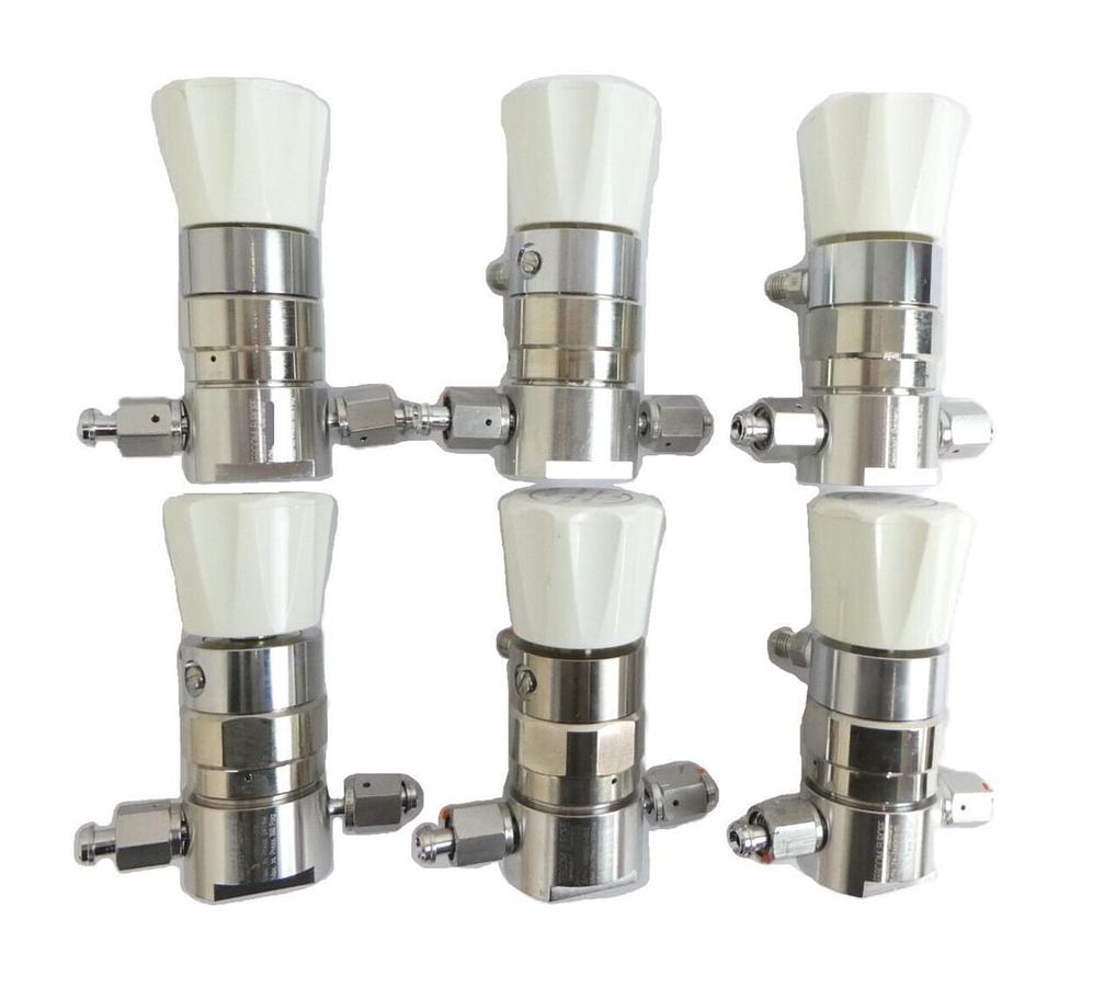 Used Tescom 74-2460KRH10 Manual Diaphragm Regulator Valve Reseller Lot of 6 Working