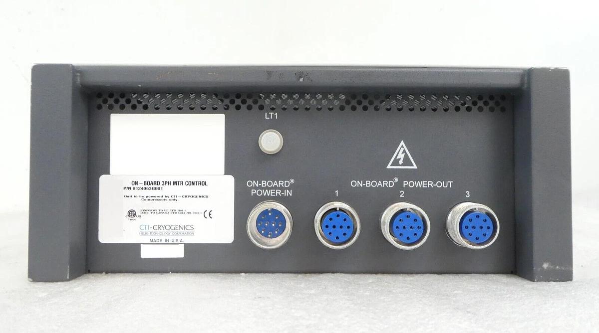 Used CTI-Cryogenics 8124063G001 3-Phase Motor Controller Unit On-Board Untested As-Is