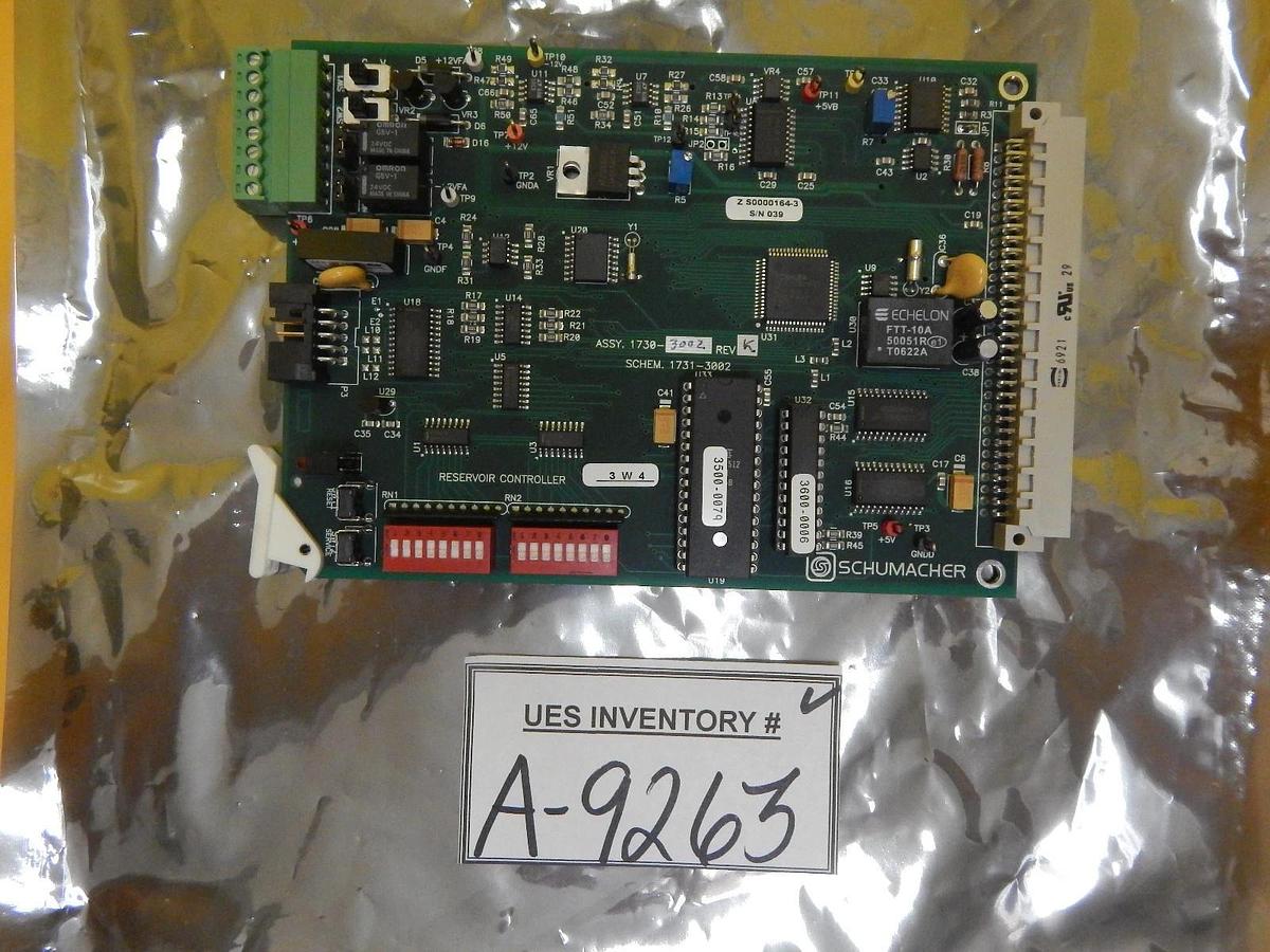 Used Schumacher 1730-3002 Reservoir Controller PCB Card S0000164-3 Used Working