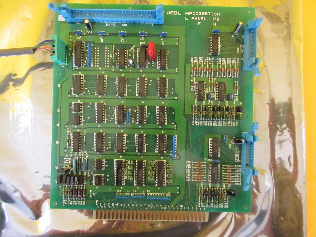 Used JEOL MP002897(01) L PANEL 1 PB Board PCB Assembly MP002962-00 JEM-2010F Working