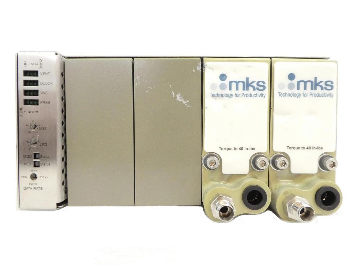 Used MKS Instruments 1012199-001 2-Port Flow Control Assembly Working Surplus