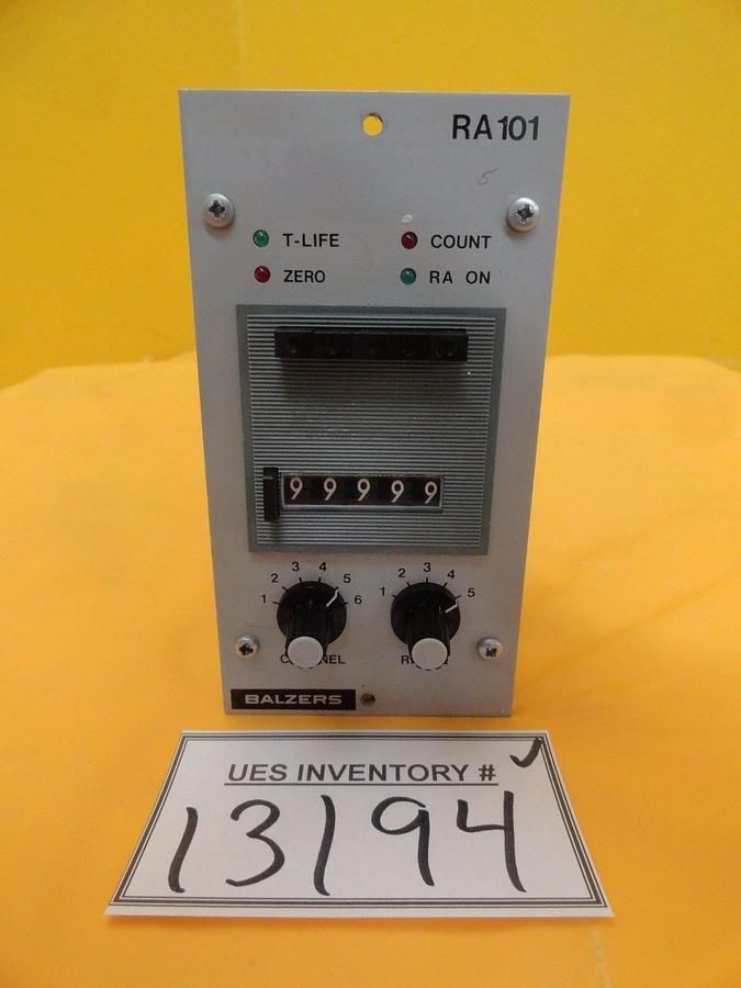 Used Balzers BG 290 709 TC 6-Channel Rate Adder Module RA 101 RA101 Used Working