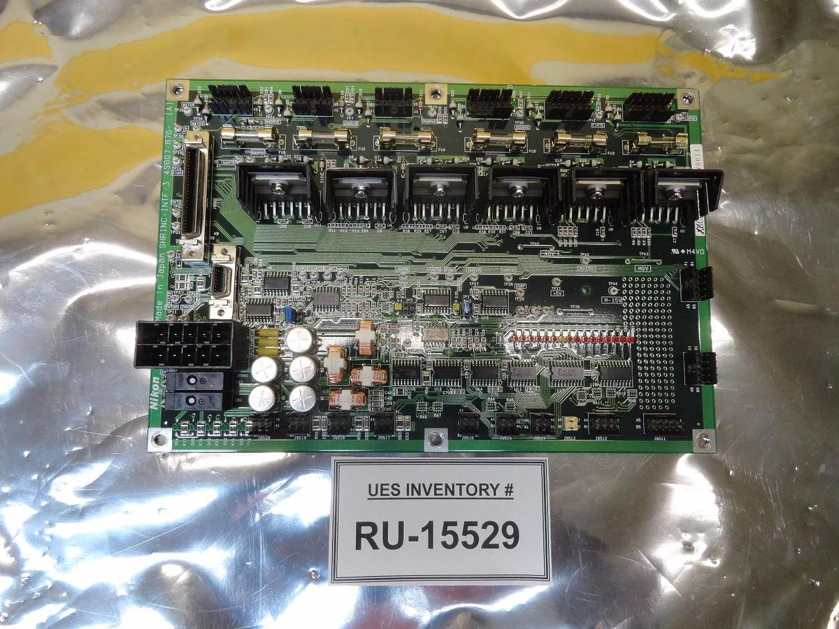 Used Nikon 4S007-876 Interface Control Board PCB SHRINC-INTF-3 NSR-S204B System Used