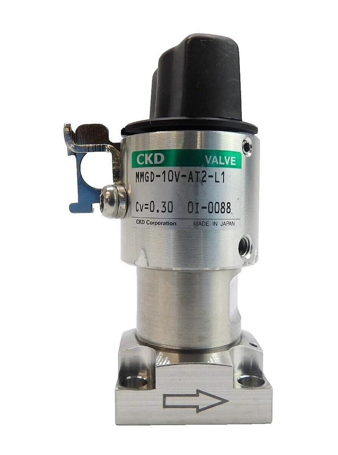 Used CKD MMGD-10V-AT2-L1 2-Port Hybrid Diaphragm Valve Lot of 7 Working Surplus