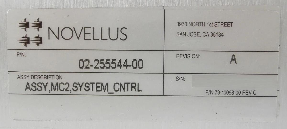 Used Novellus Systems 02-255544-00 MC2 System Controller Module Working Surplus