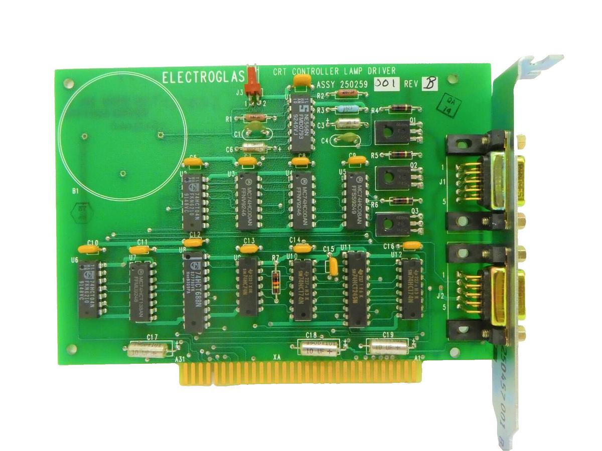 Used Electroglas 250259-001 CRT Controller Lamp Driver PCB Card 4085x Horizon Working