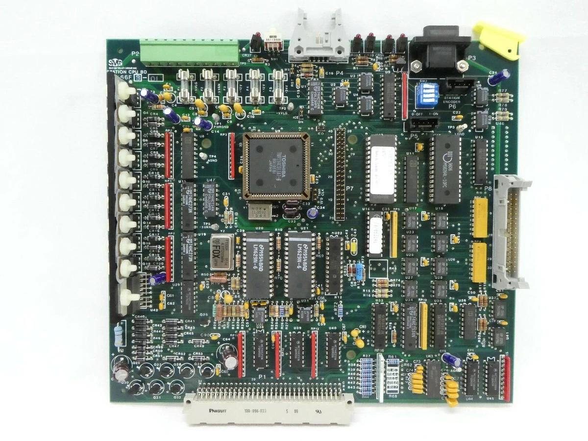 Used SVG Silicon Valley Group 80166F3-01 Station CPU BD PCB DEV 74017D1-32 90S Spare