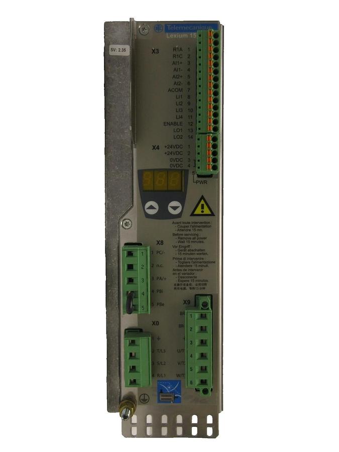 Used Telemecanique LXM15LD21M3 Servo Drive Lexium 15 LP Schneider Square D Working