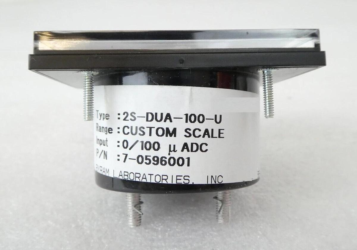Modutec 7-0596001 Analog Ammeter 2S-DUA-100-U Byram Varian F0596001 Lot of 4 New