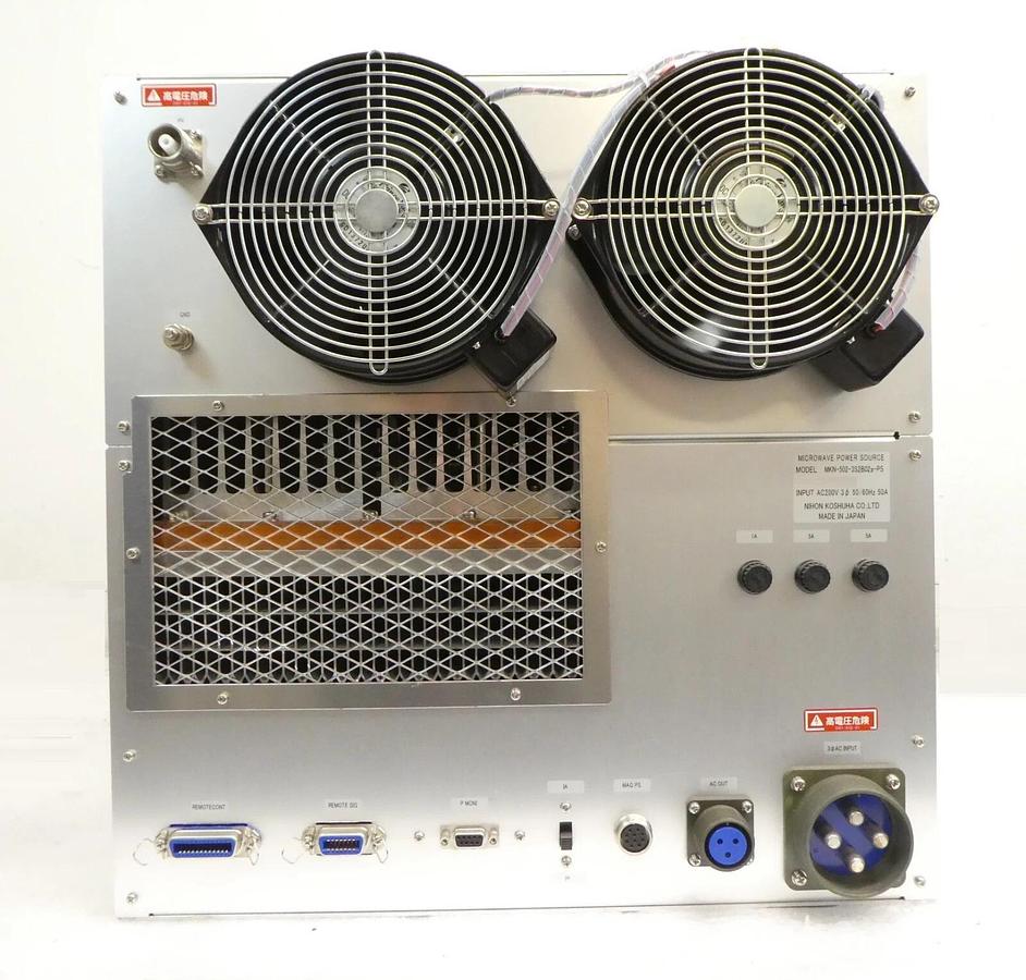 Used Nihon Koshuha MKN-502-3S2B02a-PS Microwave Power Supply TEL Telius Untested