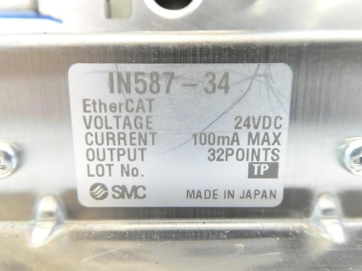 Used SMC IN587-34 16-Port Pneumatic Manifold SY3A00-5U1 SY3200-5U1 AMAT Working