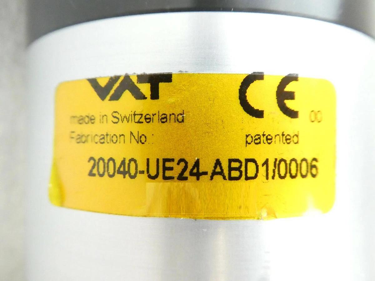 Used VAT 20040-UE24-ABD1 Vatterfly Valve Vacuum Series 202 Working Surplus