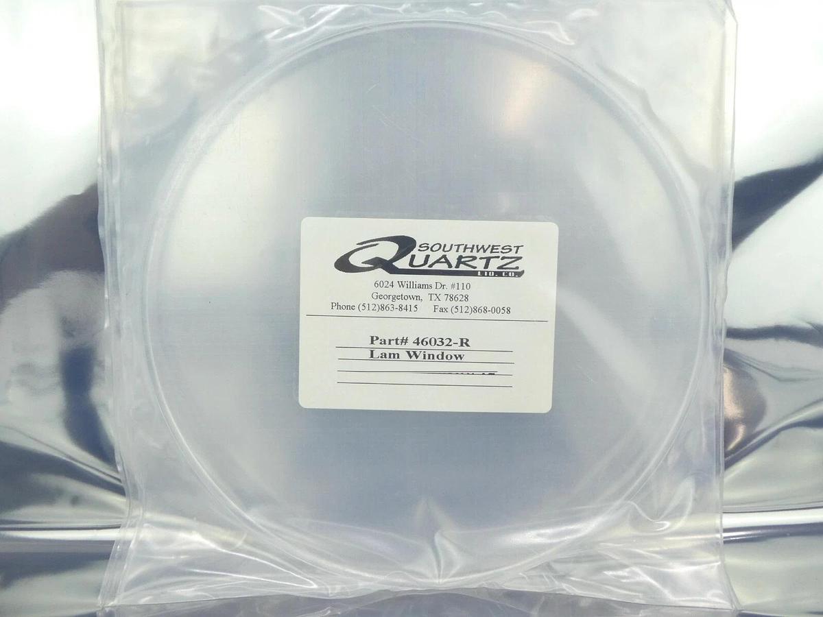 Refurbished Southwest Quartz 46032-R Quartz Window Disk Lam Research Refurbished Surplus