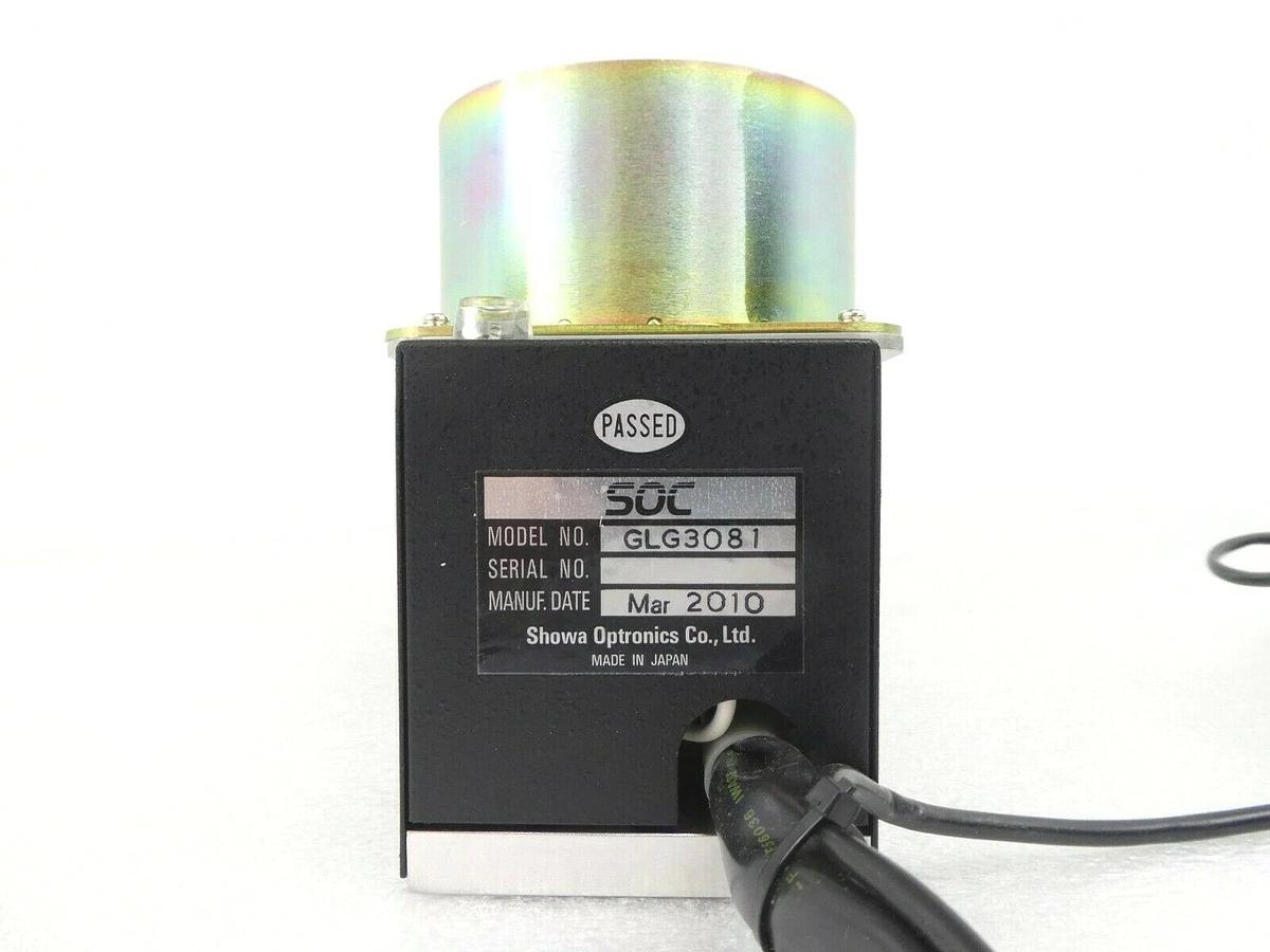 Used SOC Showa Optronics GLG3081 Air-Cooled Argon Ion Laser Head Working Surplus