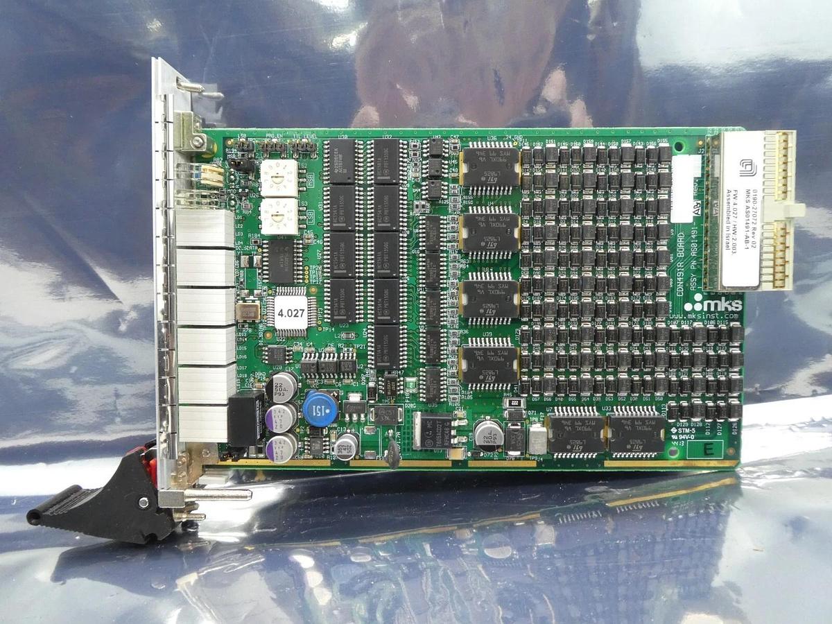 Used MKS Instruments AS01491-AB-1 PCB Card CDN491R AMAT 0190-27072 Lot of 2 Working