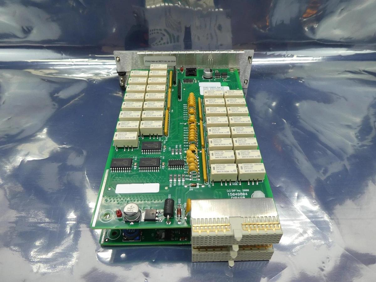 Used MKS Instruments AS01500-63 Interlock PCB Card CDN500R-63 AMAT 0090-05655 Working