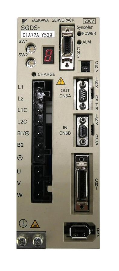 Used Yaskawa Electric SGDS-01A72AY539 Servo Drive SERVOPACK SynqNet 200V Working