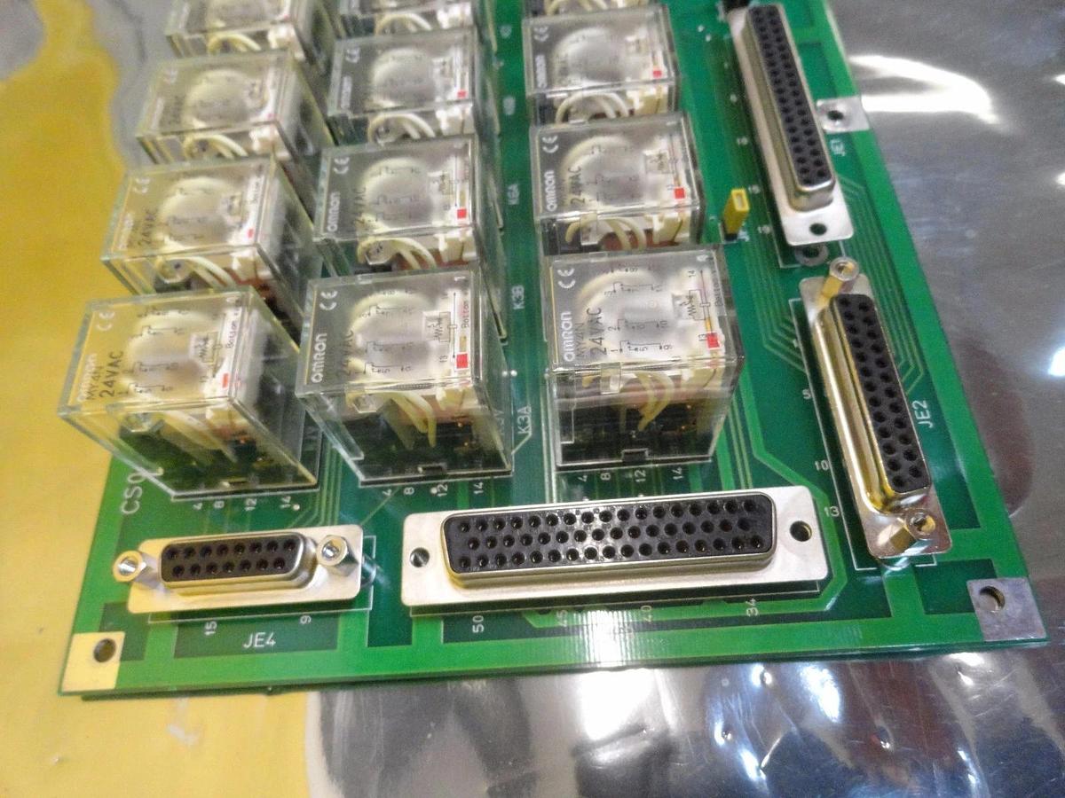 Used Nikon CS017-008 Relay Control Board PCB KSN-1 NSR-S204B Step-and-Repeat Used